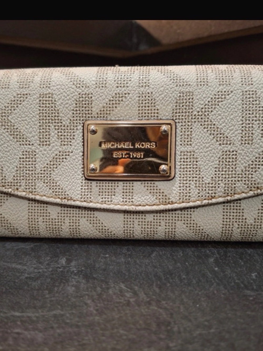 Michael Kors Beige Wallet